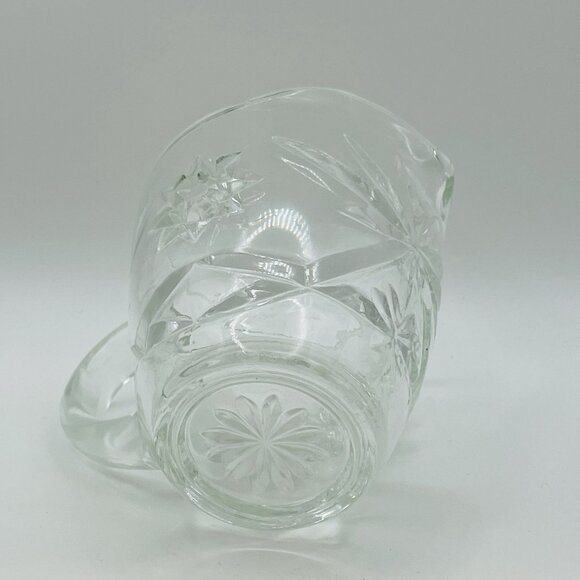 Clear Starburst Anchor Hocking Glass Cream Pitcher Vintage 1960's - Picture 5 of 7
